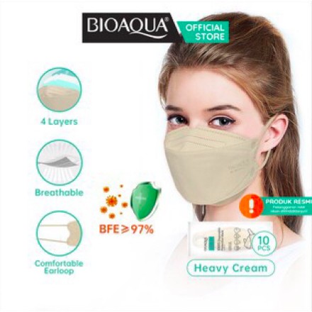 Bioaqua Masker wajah EVO KN95 earloop Kesehatan disposable masker protective 4Ply