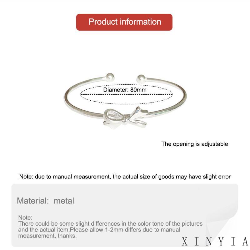 Gelang Model Terbuka Desain Pita Untuk Wanita