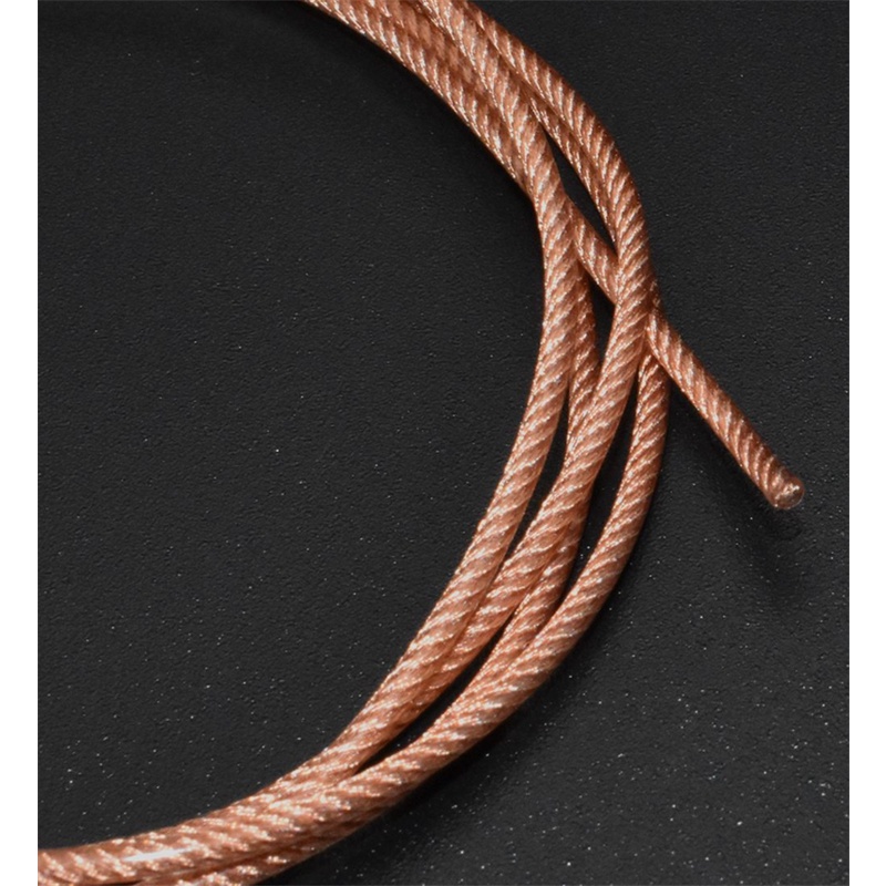 1 meter soft Litz wire OD 1.8mm Single strand 140 cores Single crystal copper Litz cable earphone upgrade cable