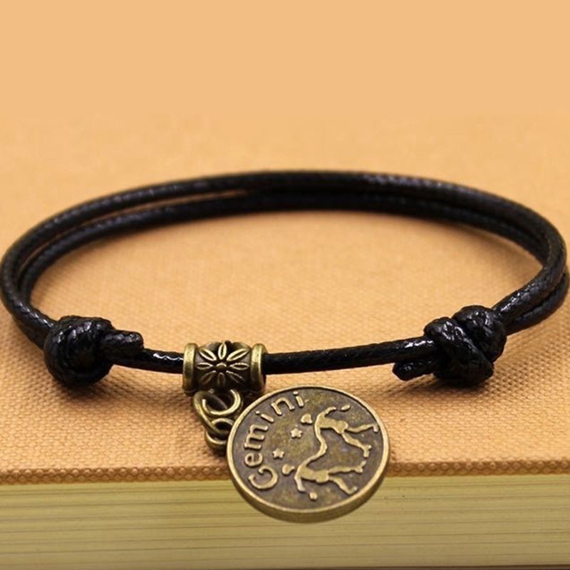 【Ready Stock】Gelang Zodiak Konstelasi Rasi Bintang Astrologi Perbintangan Horoskop Bracelet Fashion Murah