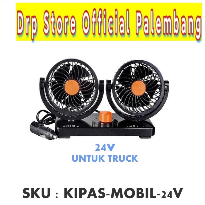 Kipas Angin Truk Double Fan 24v Lighter