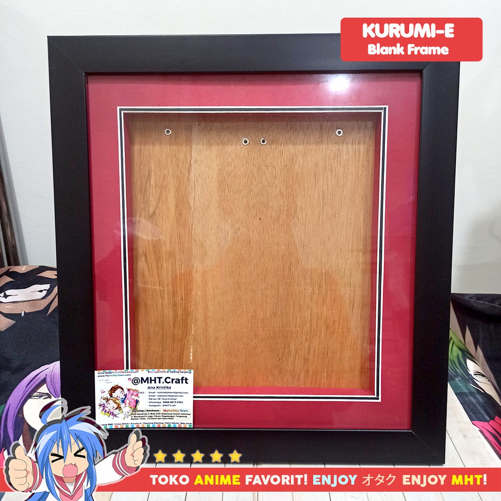 Frame Pigura Bingkai Foto 3D Craft DIY Kurumi Kurumi-e Pajangan