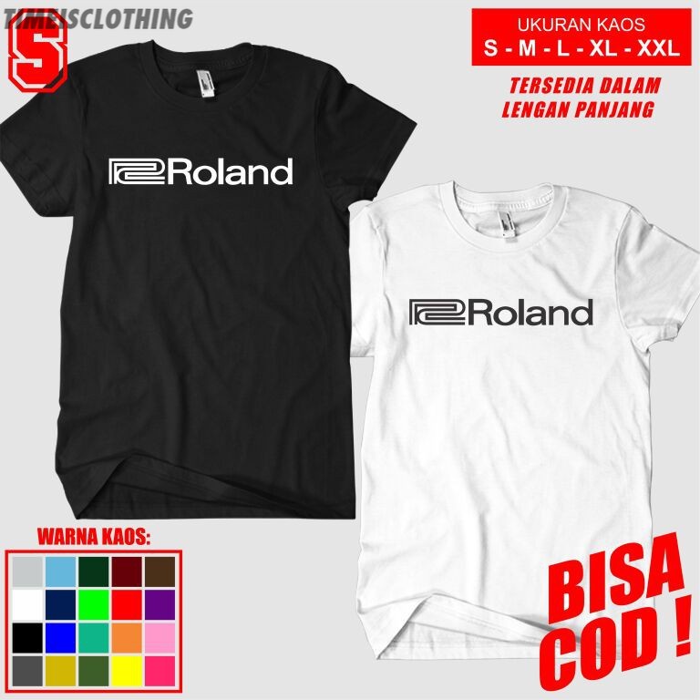 Kaos Baju Piano Keyboard Roland TIC