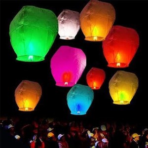 LAMPION KERTAS TERBANG MURAH FLYING LANTERN FESTIVAL