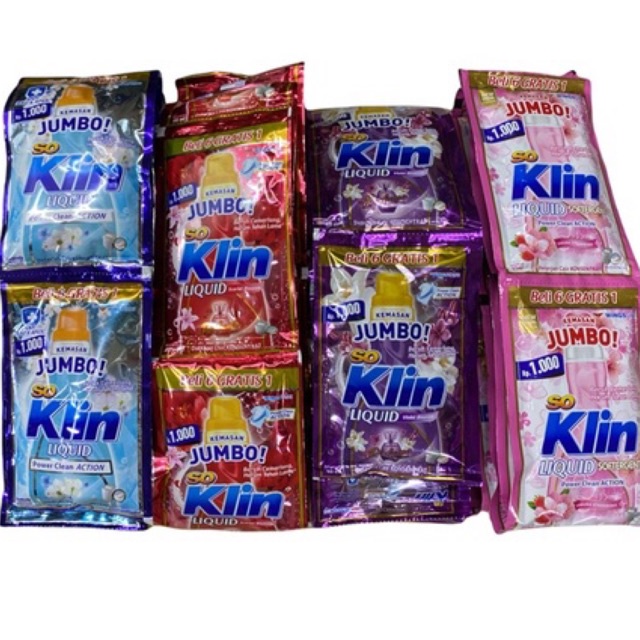 So Klin Detergent Liquid Sachet 45ml