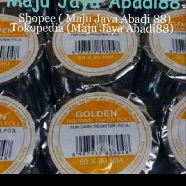 

Thermal Paper Roll 80x80 GOLDEN /Kertas Struk Thermal 80x80 GOLDEN