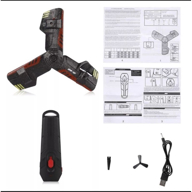 Mainan Remot Control,Pesawat Bumerang 2,4G