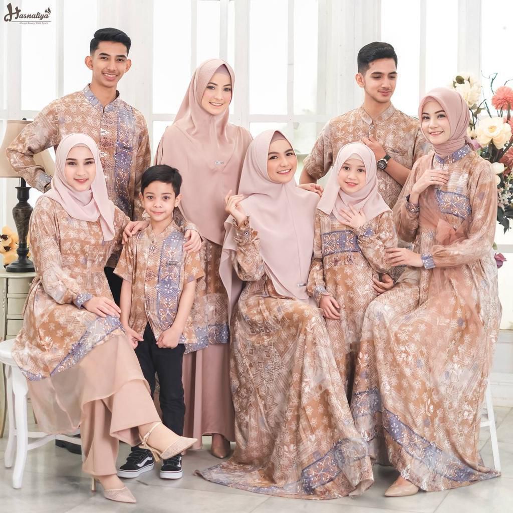 Sarimbit MERANTI - Gold Mix Cream - original by HASNALIYA HIJAB