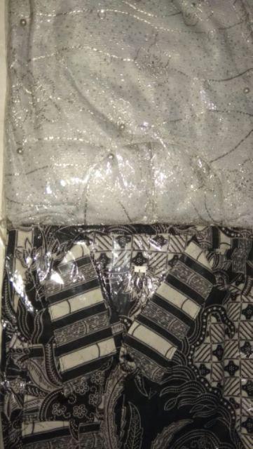 Couple Batik Annabel Anjani Pinguin Brokat Tile Mutiara