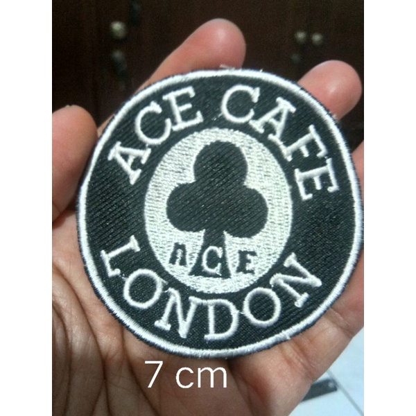 patch bordir ace cafe london 7 cm aksesoris fashion