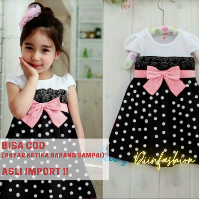 Setelan Baju Anak  Cewek Korean Style Import Dress  Anak  