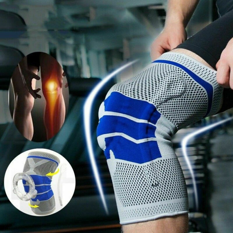 Knee Support With Spring Gel Pad Deker Penyangga Lutut Decker Olahraga