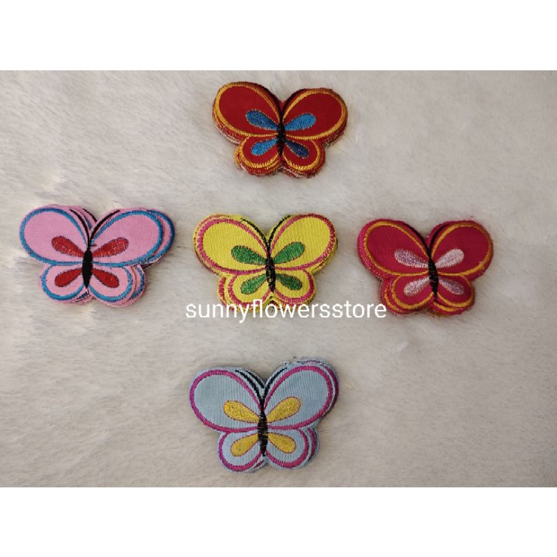 ( per 12 pcs) Patch bordir kupu