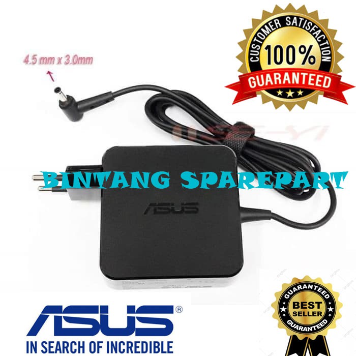 Adaptor charger ORIGINAL Asus A456 A456U A456UR 19V 3.42A JACK KECIL