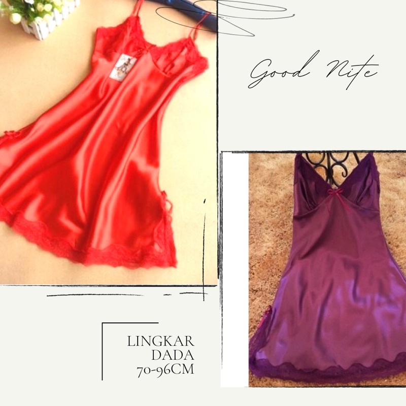 Lingerie GNW112 Lingeria / lingeria satin / baju tidur sexy murah(E9Z2) Lingerie Sexy Hot Binal Open