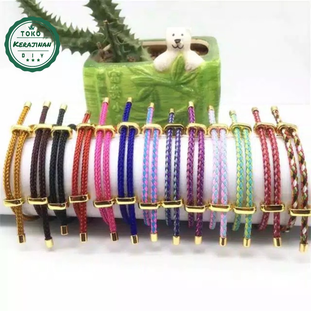 Gelang Tali Kawat Anti Air Waterproof Wire Rope Untuk Liontin Huruf Pandora Atau Emas Hongkong