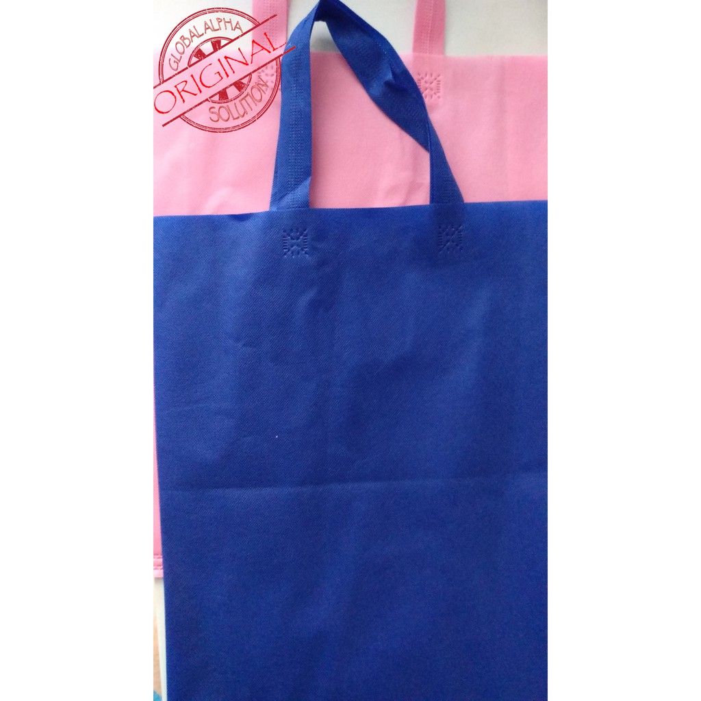 

Tas Belanja Kain / Spunbound / Goodie Bag Uk 38x45x9 Polos Warna Warni