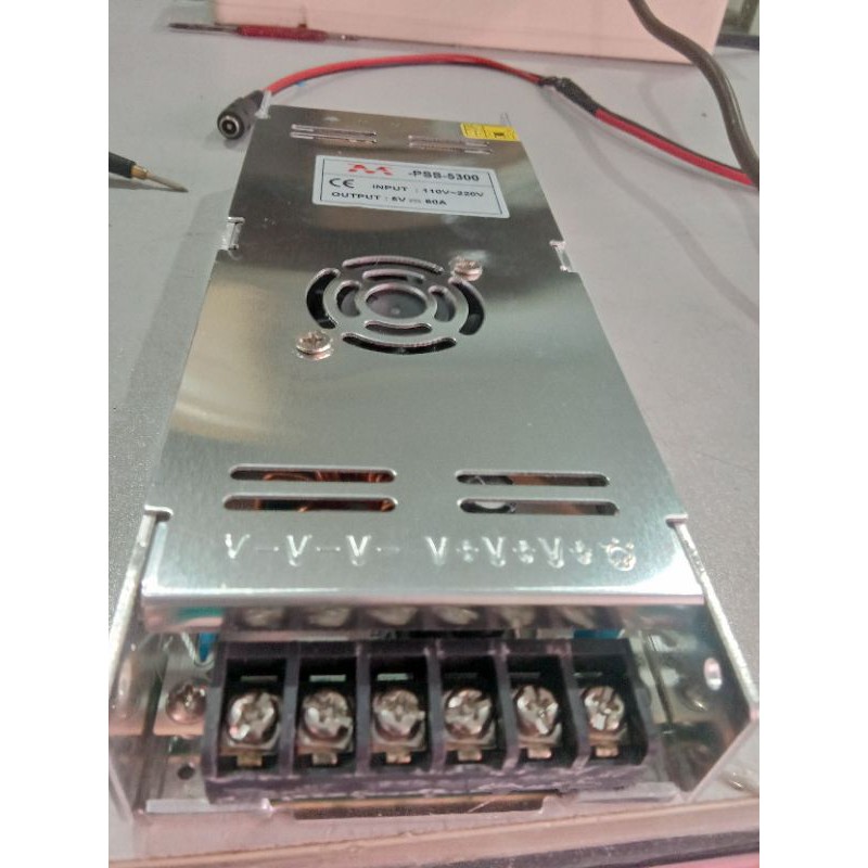 Power Supply 5V 60A Slim Power Supply Running Text
