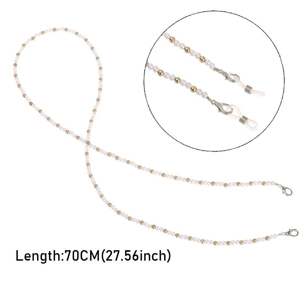 Lily Acrylic Beaded Chain Light Pemegang Kacamata Extender Anti Hilang