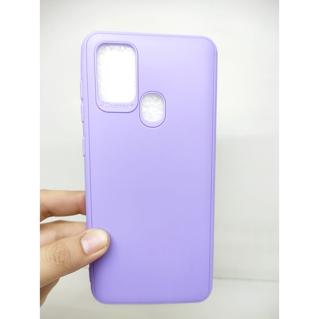 SoftCase Warna Warni Samsung A02 M02 A21S with 3D Camera Casing Candy Macaron Pelindung Camera