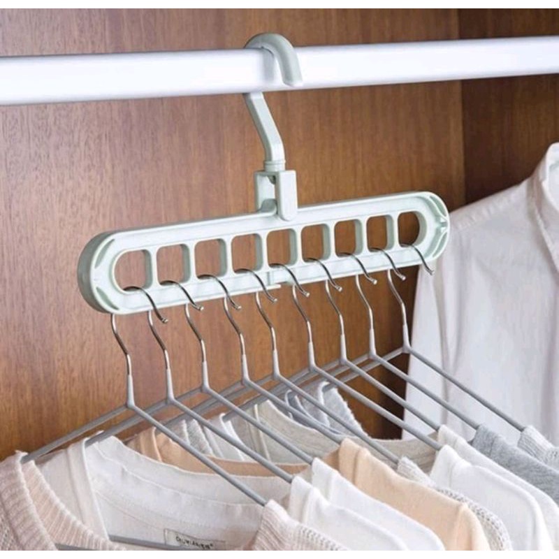 Magic Hanger Baju 9 Lubang /Hanger Pakaian /Gantungan Pakaian