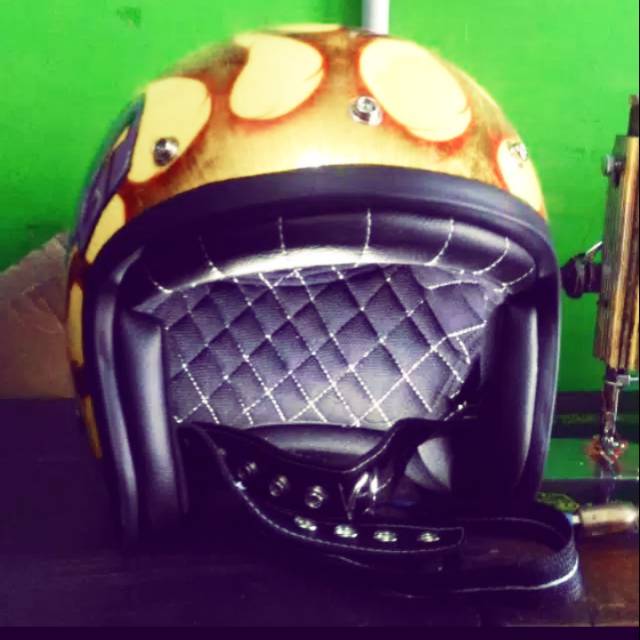 Busa custom kulit helm robot bogo retro klasik jpn ink kyt