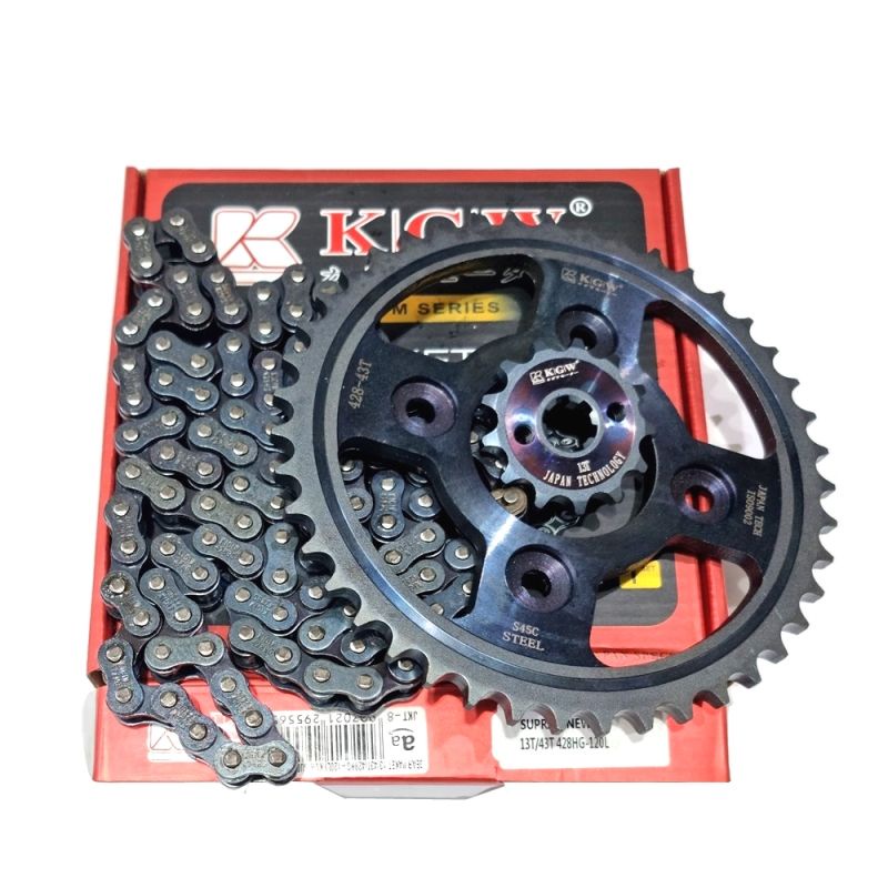 gir gear set girset gearset titanium kgw 13-43 SUPRA FIT NEW FIT S REVO KARISMA SUPRA 125