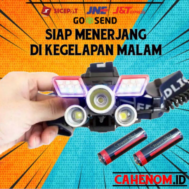 Senter LED Super Terang Jarak Jauh