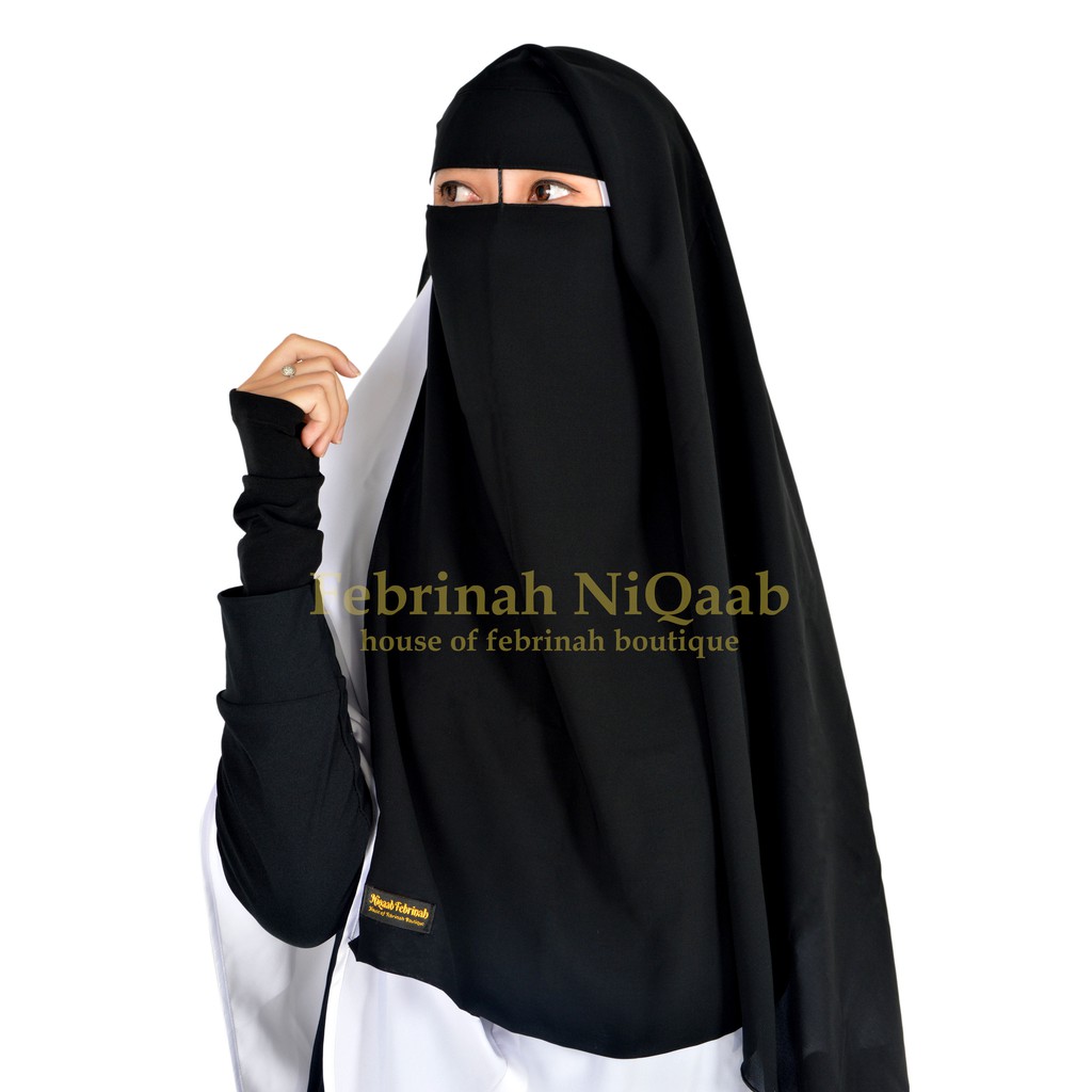 cadar yaman nose string sifon silky febrinah niqab