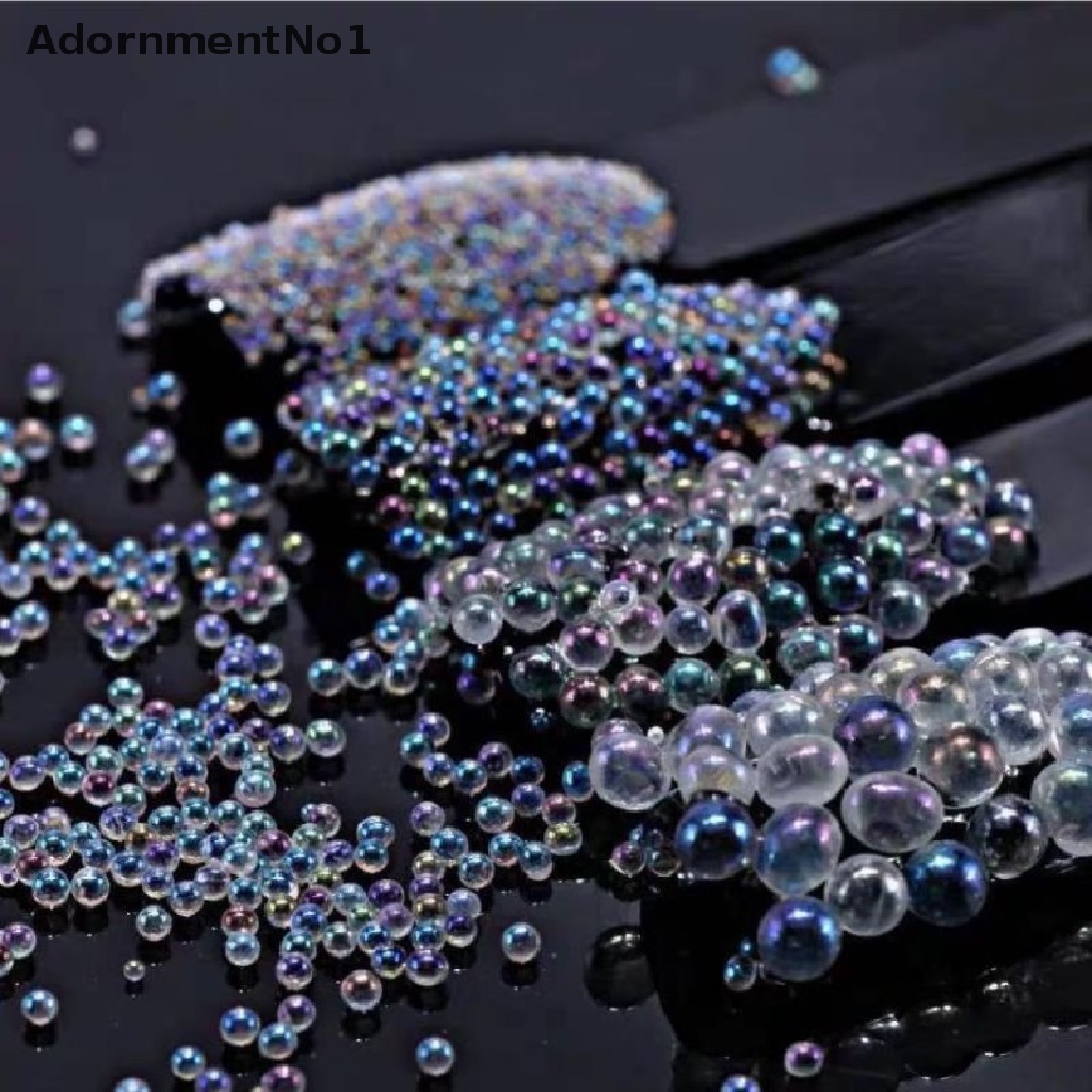 (AdornmentNo1) 10g / Pak Manik-Manik Bola Bubble Mini Bahan Resin Untuk Dekorasi Nail Art DIY