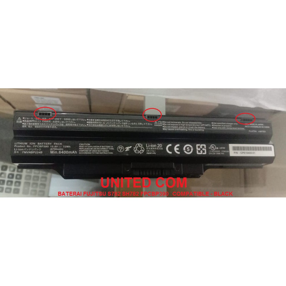 BATERAI BATTERY FUJITSU LIFEBOOK S782 SH782 FPCBP390 FPCBP391 FPCBP392 FPB0290 FMBNBP224B COMPATIBLE