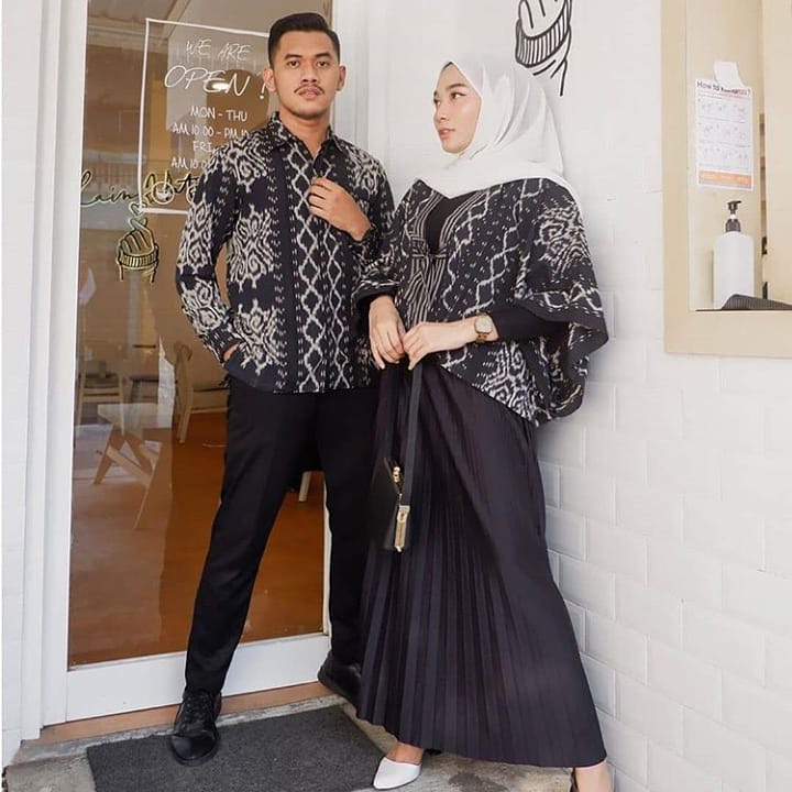 [Ready Stock] SET COUPLE TENUN ETHNIC, BUSANA COUPLE LEBARAN, COUPLE BAJU TENUN KONDANGAN, DRESS TENUN ETHNIC