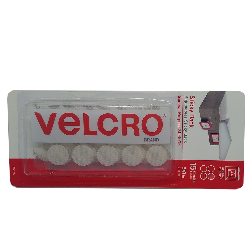 

Velcro White Sticky Back General purpose 5/8 in 15 circle 90070