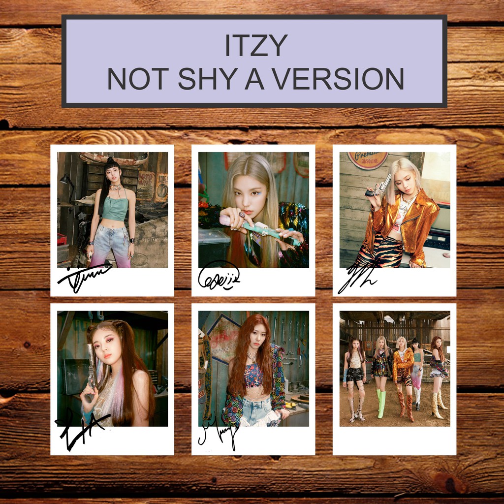 ITZY NOT SHAY SIGNED KPOP POLAROID