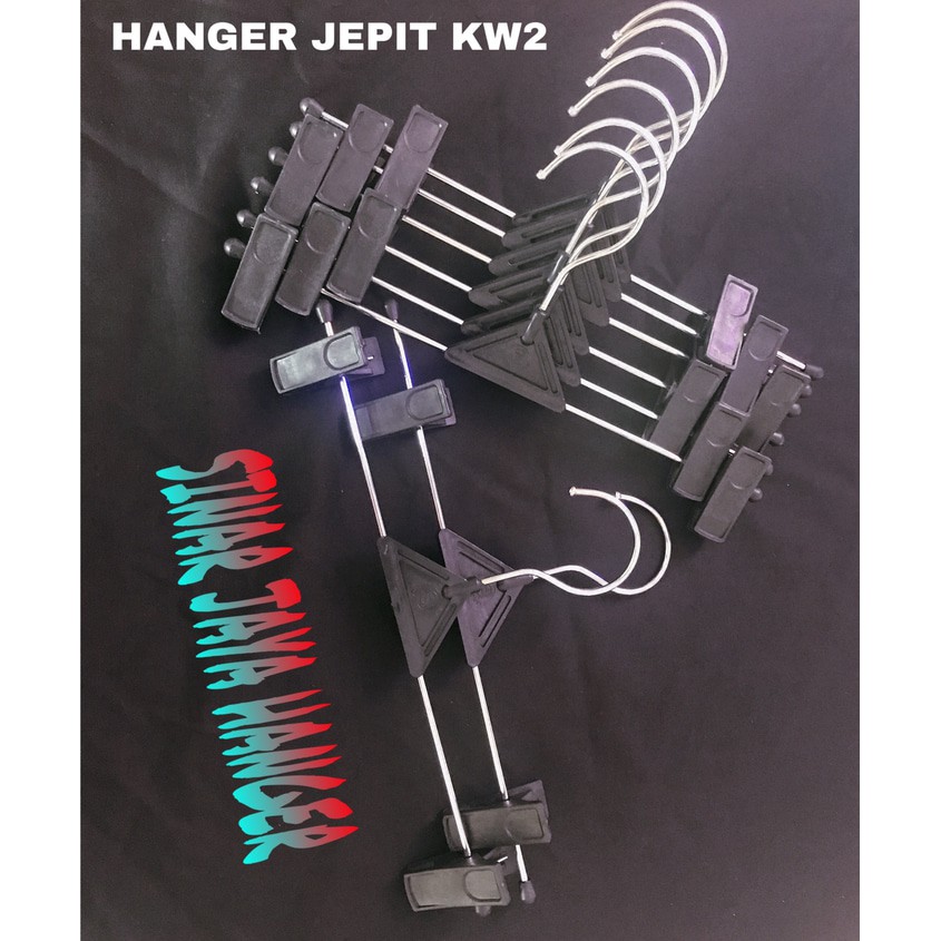 Hanger per pcsJepit Plastik-Besi KW2 | Untuk Celana Jeans