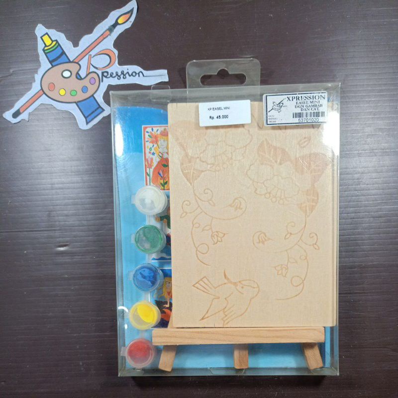 

EASEL MINI DENGAN GAMBAR DAN CAT