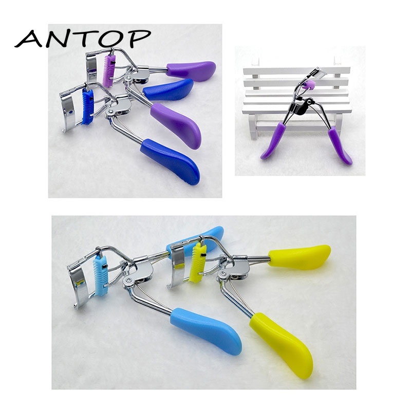 Penjepit Bulu Mata Dengan Bantalan Isi Ulang Dan Sisir Bulu Mata Sempurna ANTOP