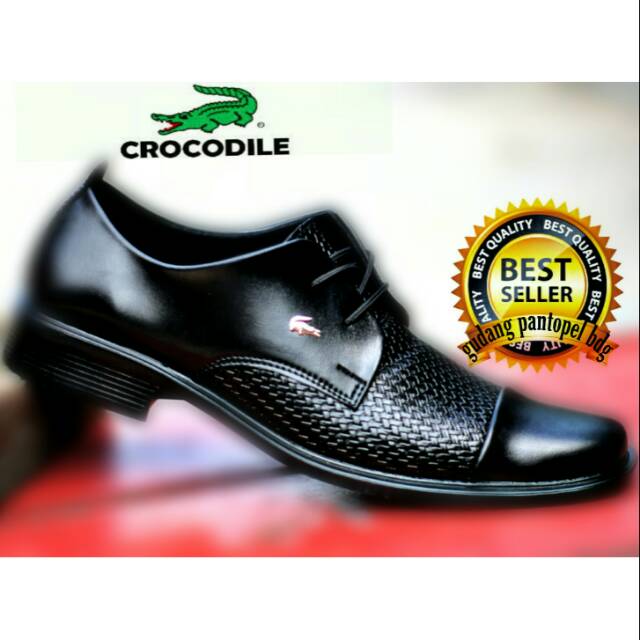 SEPATUPRIA CROCODILE HITAM / FORMAL / KERJA / KANTORAN / KULIAH / NIKAHAN