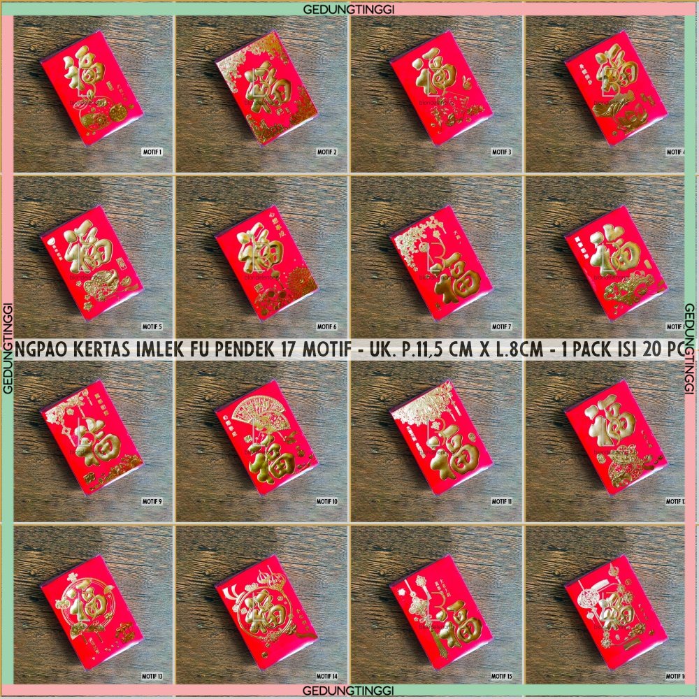 

Kertas Amplop Tas Angpao Angpau Ampau Ampao Hongbao Hongbau Netral Premium Sincia Imlek Hoki Hook Fu Fuk Shio Sio Kelinci Tahun Baru Cina China Ukuran Jumbo Besar Panjang Pendek Kecil Size New Year Cny 2023 Merah Gold Emas Polos Murah Mika Lucu Isi 1 Pack