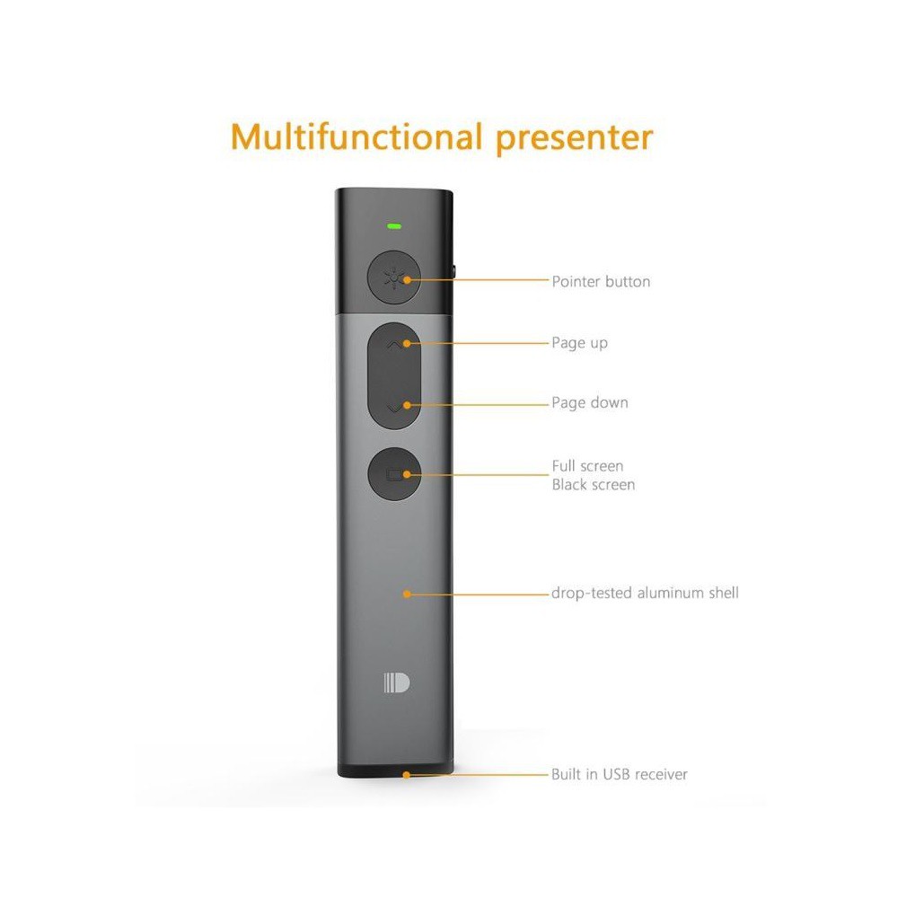 DOOSL DSIT032 - Green Laser Pointer 2.4GHz Wireless Presenter - Remote Presentasi Terbaik Saat Ini!!