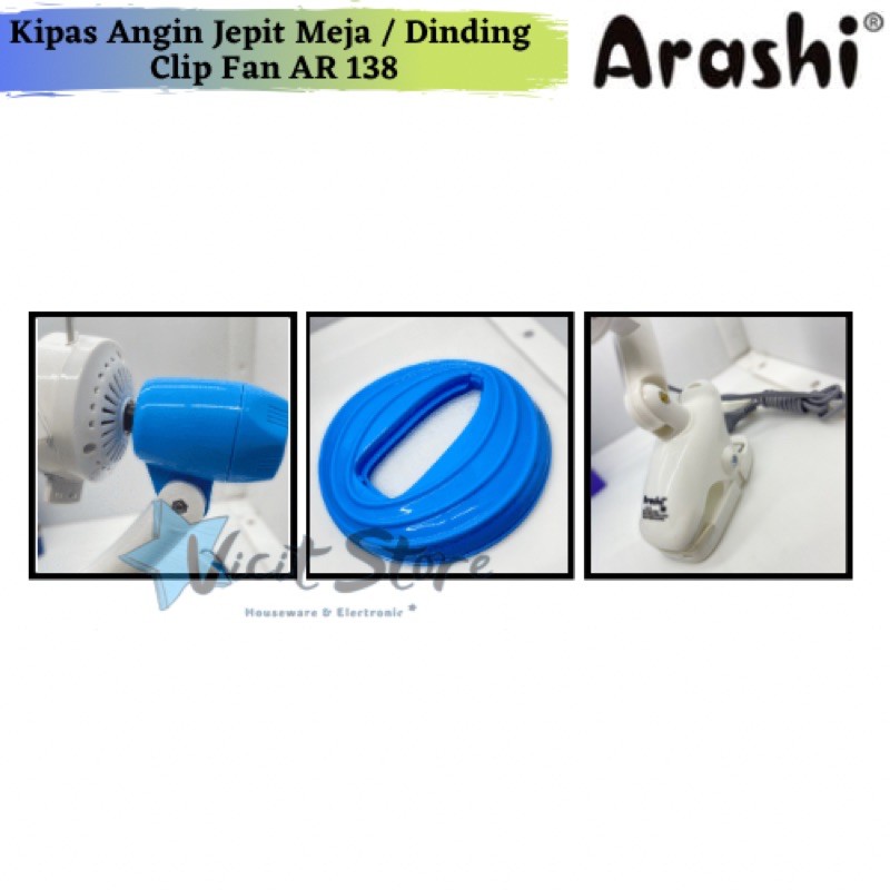 Kipas Angin Clipper Fan 20watt TFC 3in1 Portable