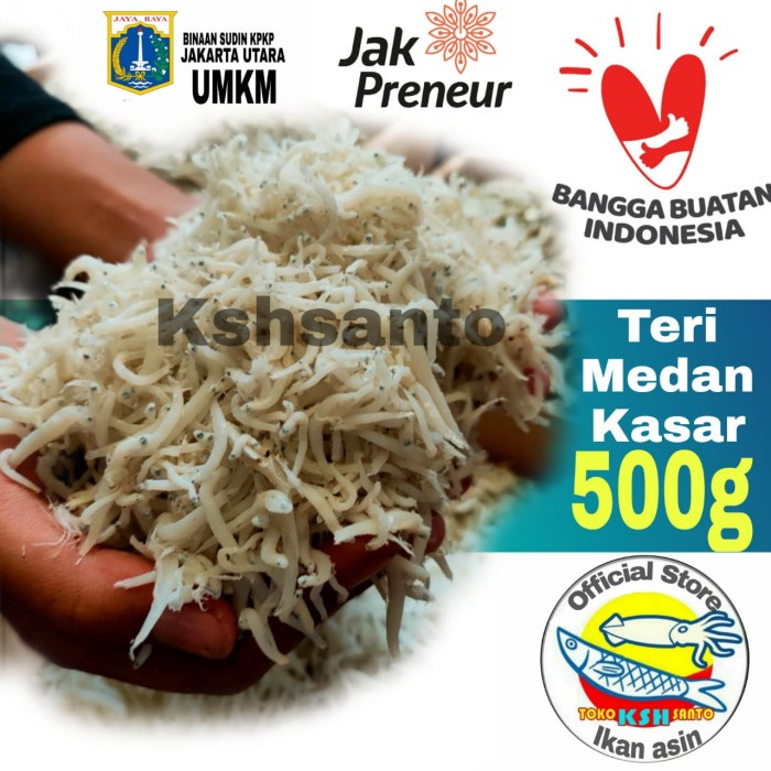 

ikan asin teri nasi kasar