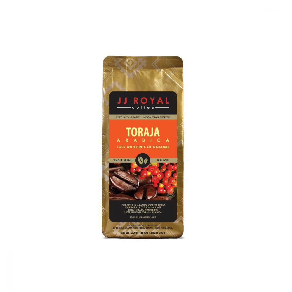 

JJ ROYAL TORAJA ARABICA 200GR BIJI