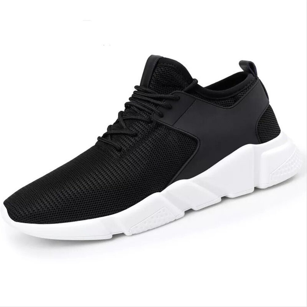 WAADOO Sepatu Pria Movlight Sneaker Pria Olahraga - Black White