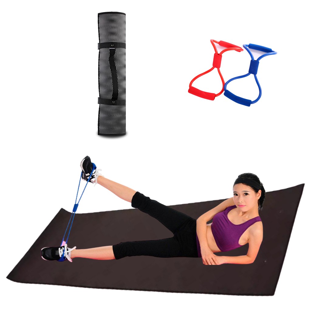 PAKET HEMAT ALAT YOGA MATRAS YOGA DENGAN TALI YOGA ELASTIS-7