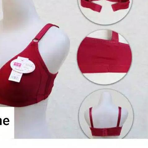 ♣ BH JUPE BUSA TANPA KAWAT KANCING 3 CUP BESAR / UK 36 38 40 42 44 46 ♦