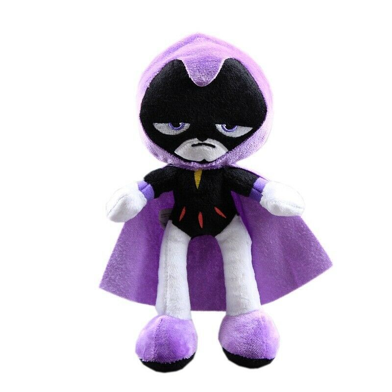 25cm Teen Titans Go Robin Boneka Cartoon Robin Cyborg Beast Boy Raven Starfire Plush Toy Mainan