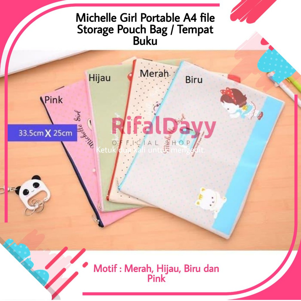 

Tempat Alat Tulis Buku Pensil Storage Pouch Bag