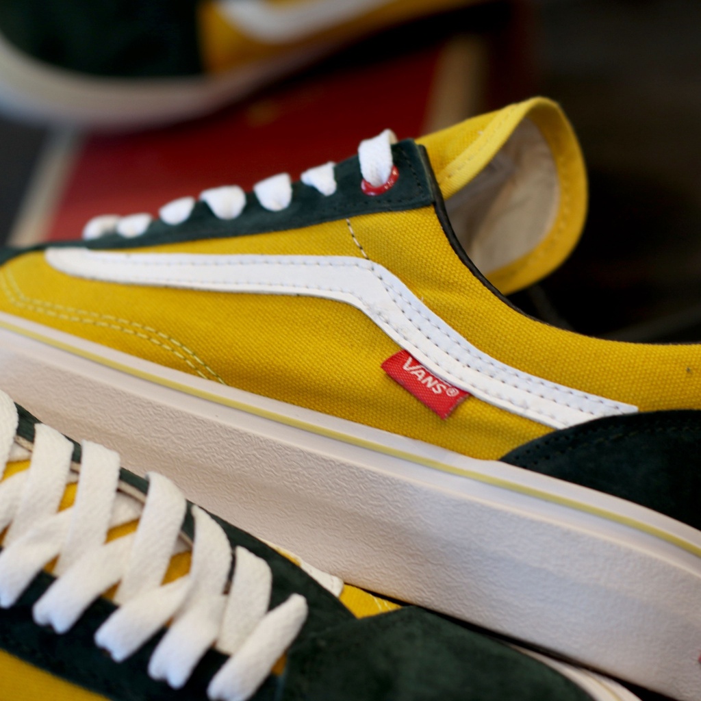 BARU OS PRO SKATE KUNING ARMY TERBARU SEPATU OUTDOOR PRIA