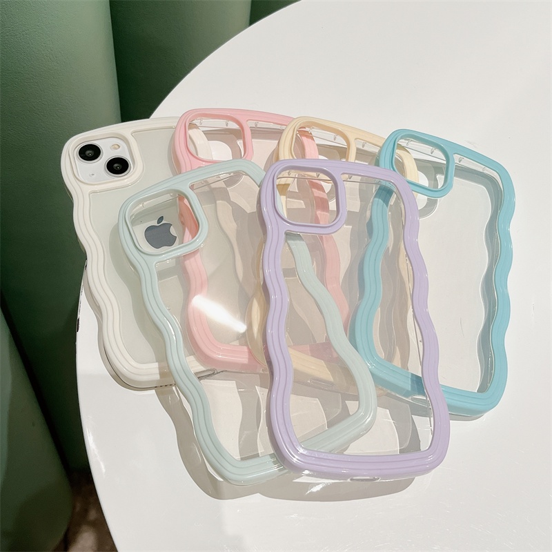 Soft case Silikon TPU Transparan shockproof Warna Polos Untuk iPhone 13 Pro MAX 11 12 Pro MAX X XR XS MAX